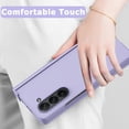 thumbnail image 5 of Compatible Samsung Galaxy Z Fold 5 Case {Hinge Protector},Luxury Ultra Thin Lightweight Hard PC Bumper Anti-Fall Shockproof Protection Hinge Case for Samsung Galaxy Z Fold 5 5G Phone Case Purple, 5 of 14