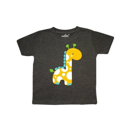 

Inktastic Cute Giraffe Little Giraffe Yellow Giraffe Gift Toddler Boy or Toddler Girl T-Shirt