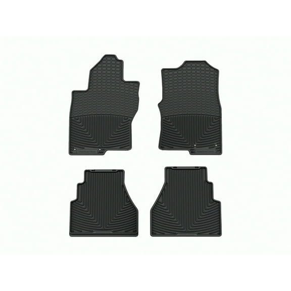 WeatherTech All-Weather Floor Mats compatible with 2022-2026 Nissan Frontier - 1st & 2nd Row, Black