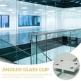thumbnail image 4 of 2 Pcs Pince en Verre 180 Degrés Support de Meubles Pince de Table en Verre Pince de Placard, 4 of 8
