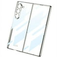 thumbnail image 2 of for Samsung Galaxy Z Fold 6 Case, Z Fold 6 Case with Screen Protector Luxury Transparent Plating PC Cover, Full Protection Crystal Clear Case for Samsung Galaxy Z Fold 6, Silver, 2 of 8