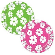 Hibiscus Plates, Pack Of 12