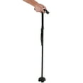 Telescopic Aluminum Alloy Crutches with Torch for Outdoor Elderly