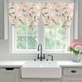 thumbnail image 4 of Easter Eggs Balloon Curtains for Bedroom/Front Door/Bathroom, Spring Ethnic Colorful Egg Feather Vintage Tie Up Curtains 63 Inch Length Light Filtering Kitchen Curtains Shades for Windows 46"x63", 4 of 8