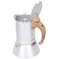 thumbnail image 2 of Cafetière Moka, Machine à Expresso en Acier Inoxydable Multi-Usage, pour Cuisinière à Induction Électrique, 2 of 8