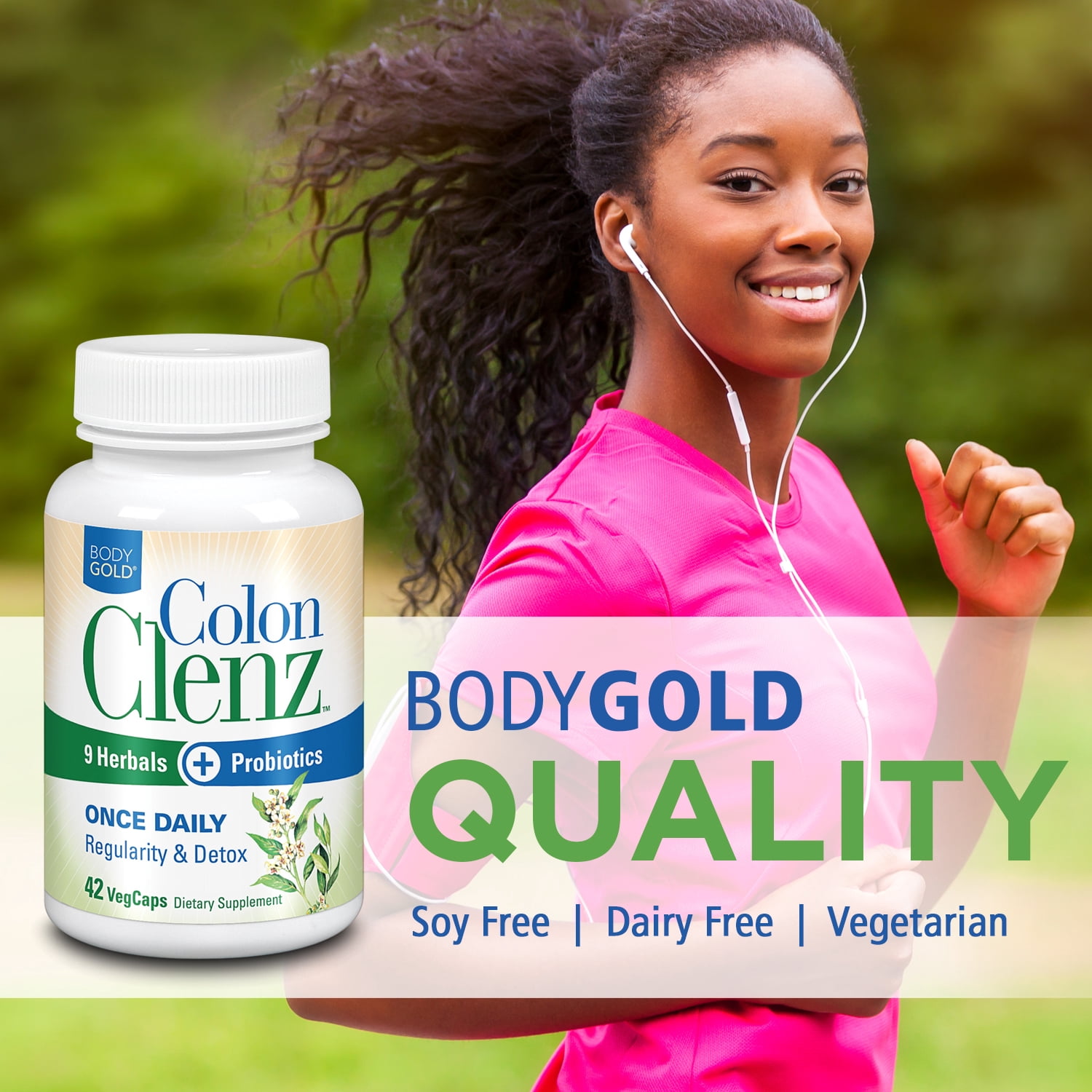 COLOCYNTH コロシンス ミントグリーン BodyGold Colon Clenz - Bowel Cleanse, Gut Cleanser Probiotic
