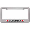 thumbnail image 1 of Colombia Love with Hearts License Plate Tag Frame, Multiple Colors, 1 of 1