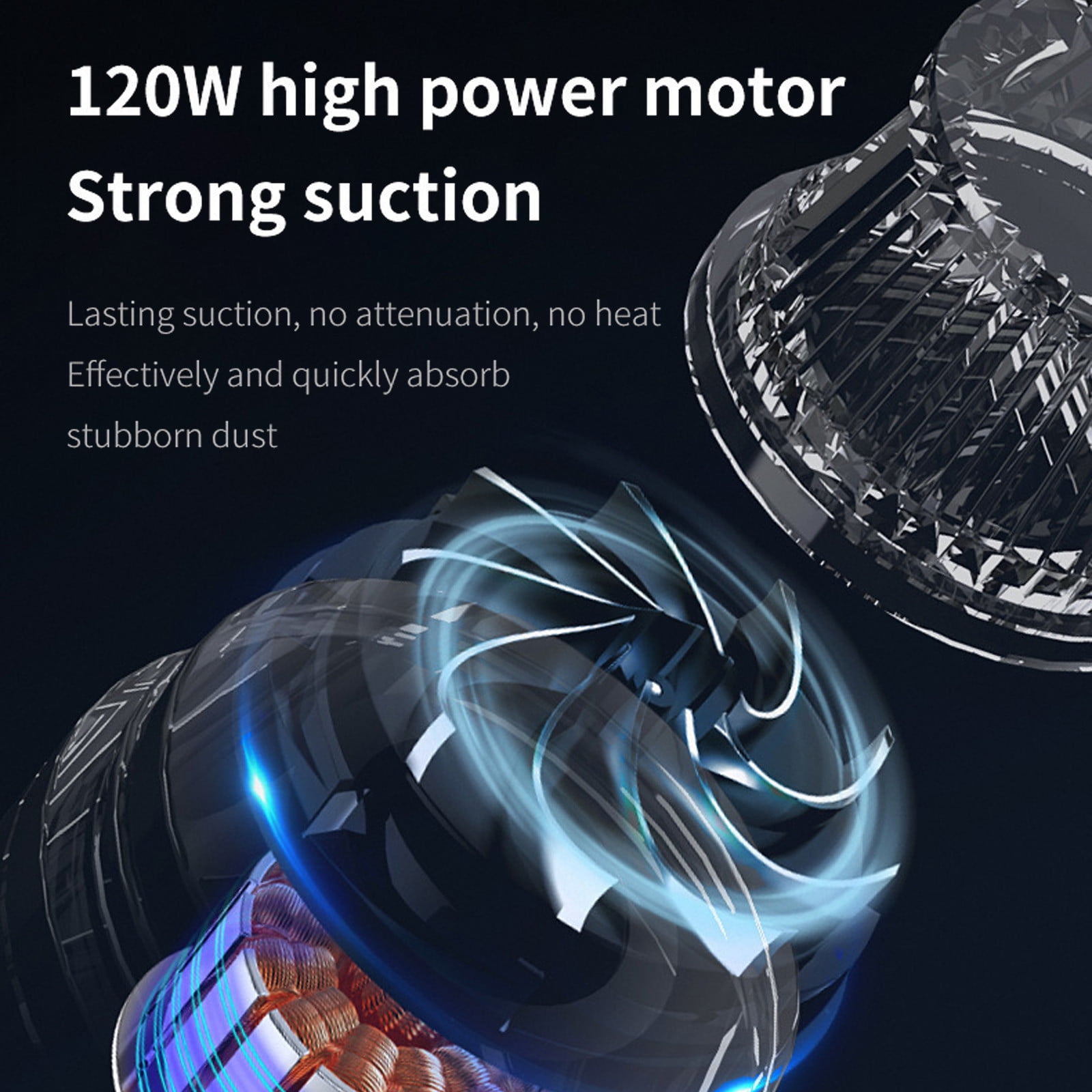 Uiz Merueh Cordless Car Vacuum High Power Hand Held Vacuum Powerful Suction Hand Vac Portable Vacuum Cleaner, Mini Hand Held Vacuum Cleaner for Car Home