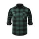 thumbnail image 1 of Kalauyu Men's Flannel Shirts Long Sleeve Plaid Shirt Casual Fashion Button Up Shirts Jackets with Pockets, 1 of 6