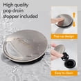 thumbnail image 3 of Kede Bathroom Sink Faucet 4 Inch 2 Handle 3 Hole w/ Pop Up Drain, Lead-Free Faucet for Bathroom Sink, Brushed Nickel Lavatory Faucet, 3 of 5