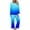 Blue 2 Pieces Sets 17, variant on USSUMA T-Shirts for Women Trendy,Women's 3/4 Sleeve Shirts Sunflower Print Round Neck Loose Tops Comfy Soft Blouses Summer Casual Pullover