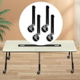 thumbnail image 4 of 4 extensores de patas de mesa para muebles con ruedas, fácil instalación, rectos 27cm, 4 of 8