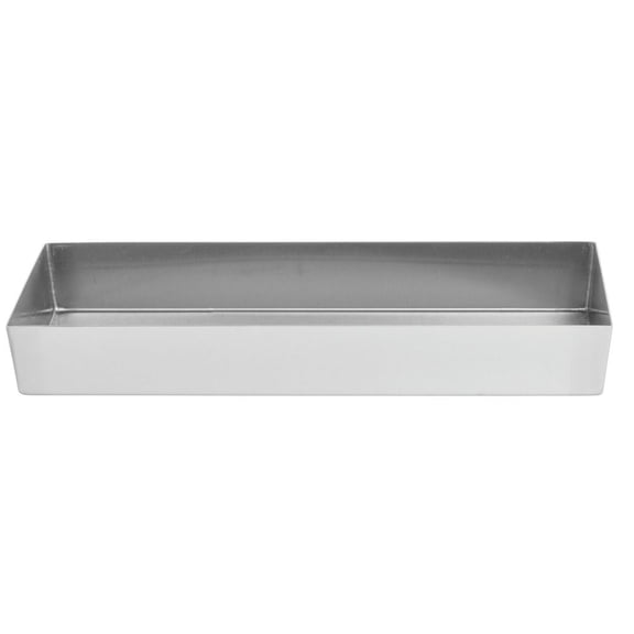 HUBERT® Food Merchandsing Pans with Tapered Corners Stainless Steel Deli Display Pan - 15" L x 6" W x 2" D