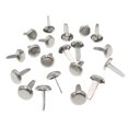 thumbnail image 2 of 100pcs Mini Round Brads Two-legged Horn Nails Children's Handmade Materials Paper Craft Stamping Scrapbooking DIY Tool (Random Multicolor), 2 of 5