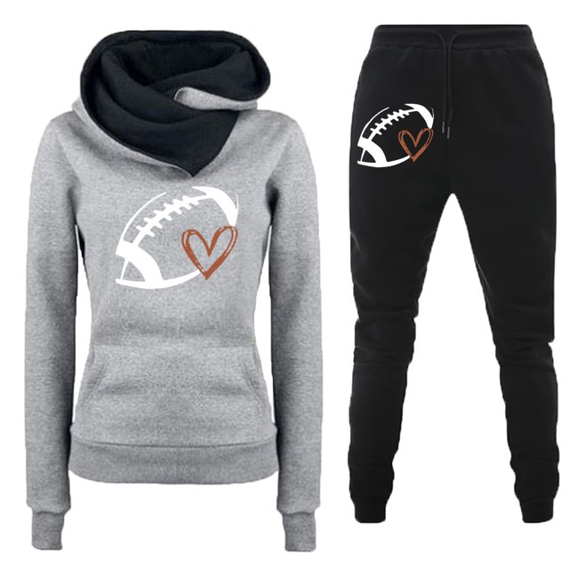 Puntoco Moda Mujer Otoño Invierno Trajes Chándales Impresión Manga Larga Jersey Sudaderas Pantalones Traje Liquidación Puntoco Puntoco-1565