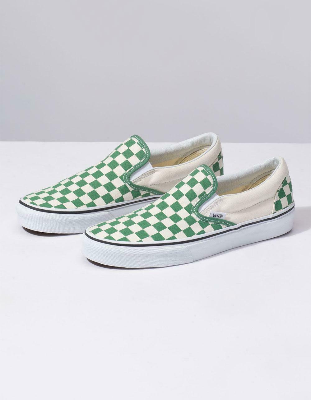 white slip on vans size 9