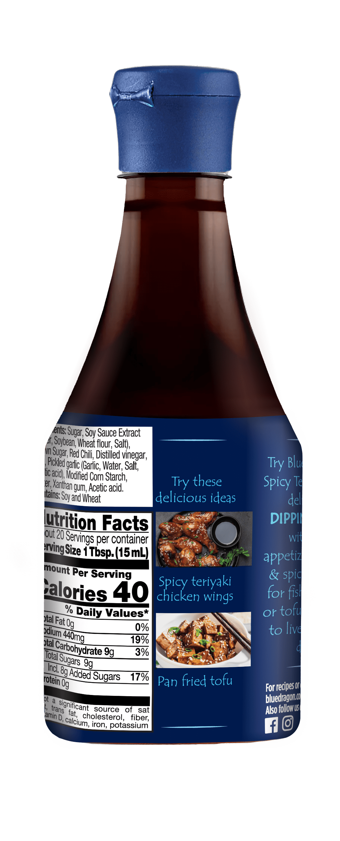 Blue Dragon Spicy Teriyaki Sauce, 10.5 oz, Pack of 6