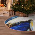 thumbnail image 5 of Rateoe Starry White Horse Pattern Christmas Tree Skirt with Ties , Christmas Tree Decorations, Farmhouse Christmas Decor Xmas Holiday Decorations-30", 5 of 6