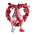 thumbnail image 2 of Mrzhqd Valentines Day Wreaths Signs For Front Door Heart Shaped Wreath With Doll Bows Artificial Decorative Wreath Luminous Cute Romantic Gift For Girlfriend Wife Wedding Valentines Day Decor, 2 of 6