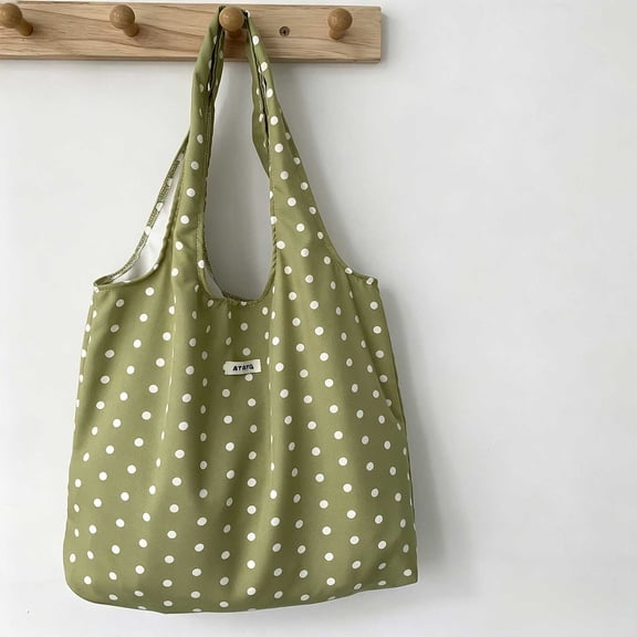 Jamicy Shoulder Bag for Women Fashion Casual Polka Dots Tote Bags with Soft Strap Shoulder Handbags for Travel Outgoing