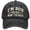 Black, variant on 3D Embroidered Washed Baseball Cap, Vintage Cotton Funny Words Hat Trucker Hat for Men and Women, Army Green