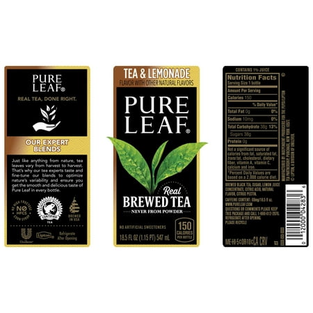 Pure Leaf Tea & Lemonade Real Brewed Iced Tea, 18.5 oz Bottle