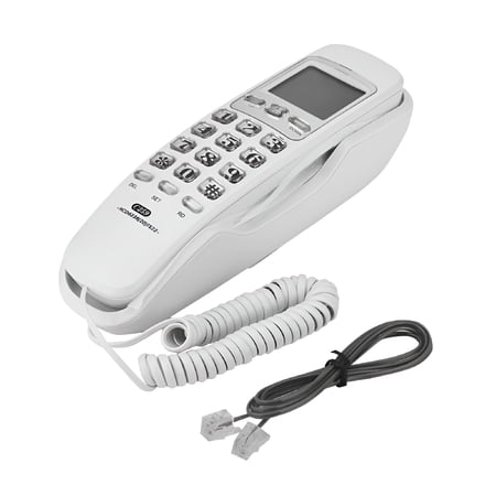 GJX 2026 New Landline Phones for Home-Wall Mounted Telephones for Hearing Impaired-Caller Id Corded Phone for Seniors-Last Number Redial-Big Button