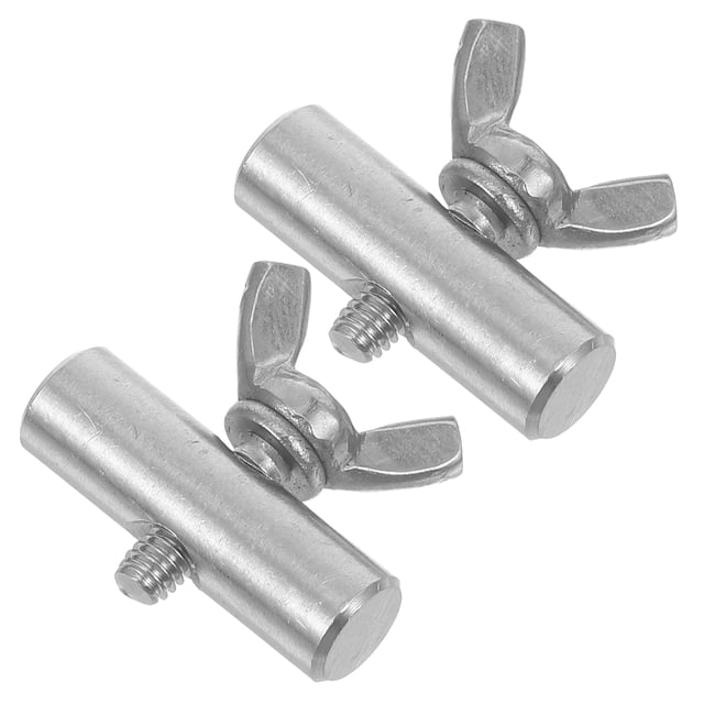 unbranded 2Ud Tuercas Ojo De Inoxidable Para Rieles De Deslizamiento Uso En Hogar Plata