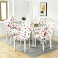 thumbnail image 3 of Independence Day Dining Room Chair Covers Set of 6,4th of July Fireworks Star Flag Dining Chair Cover,Stretchy Removable Washable Dining Chair Cover,Suitable for 4th of July Kitchen Dining Room Decor, 3 of 6
