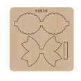 thumbnail image 1 of Troquel de corte de moño Okjew de madera y acero aleado para manualidades DIY, 1 of 9