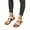 White, variant on CHWshoes Sandals Women Dressy Summer Flat Strappy Sandal Colorful Flower Straps Slip on Slides Trendy Casual Toe Ring Flip Flops Cute Comfy Ladies Beach Shoes Rose Gold Size 36