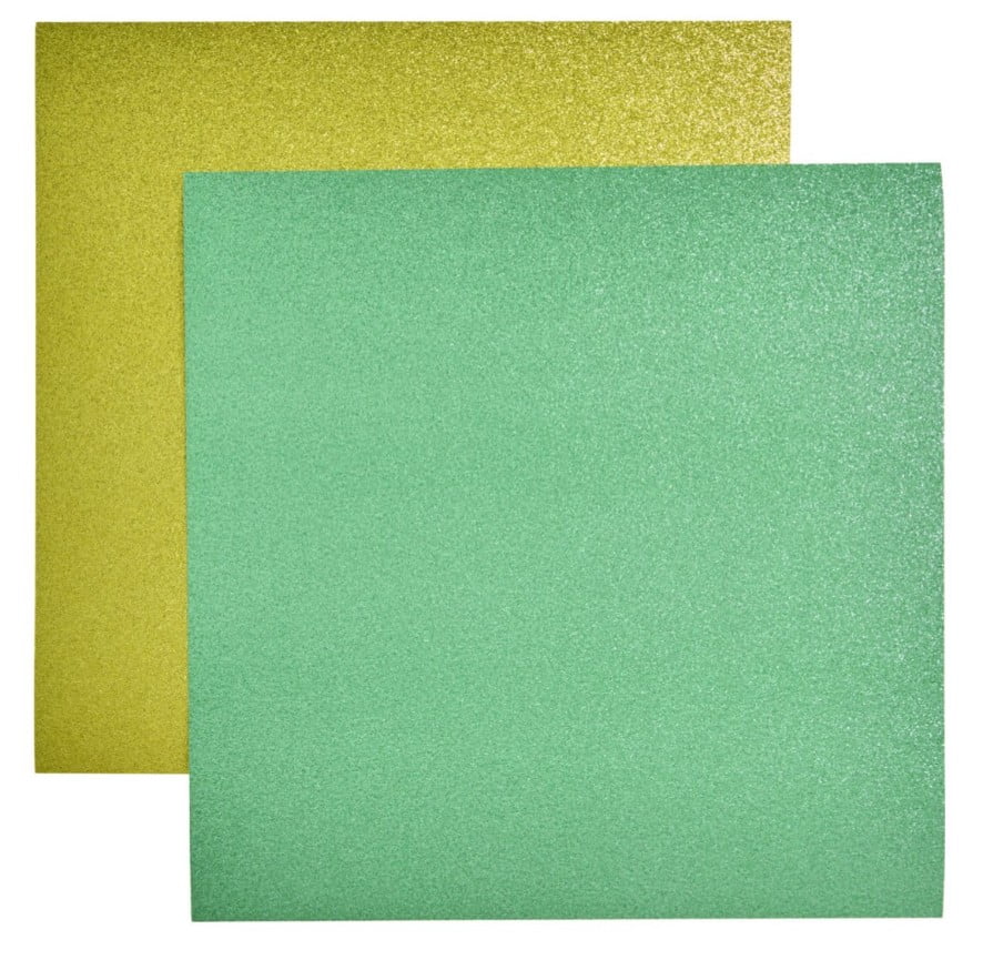 Hello Hobby 12x12 Glitter Cardstock in Various Colors - 10 Sheets