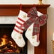 thumbnail image 5 of Decoración Navideña con Lazo a Cuadros | Cinta Navideña Verde y Roja | Tela de Poliéster de 23 X 18 Cm | Adorno para Árbol con Lazo para Envolver Regalos | Decoración Navideña Festiva para Regalos, M, 5 of 6