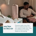 thumbnail image 4 of Ultrasonic Humidifier, Bedrooms and Home Offices, 0.97-Gallon Tank, 45-Hour Runtime, Visible Ultra-Quiet Cool Mist, Aromatherapy, Demineralization Cartridge, Night-Light, Auto-Off, Taupe, 4 of 13