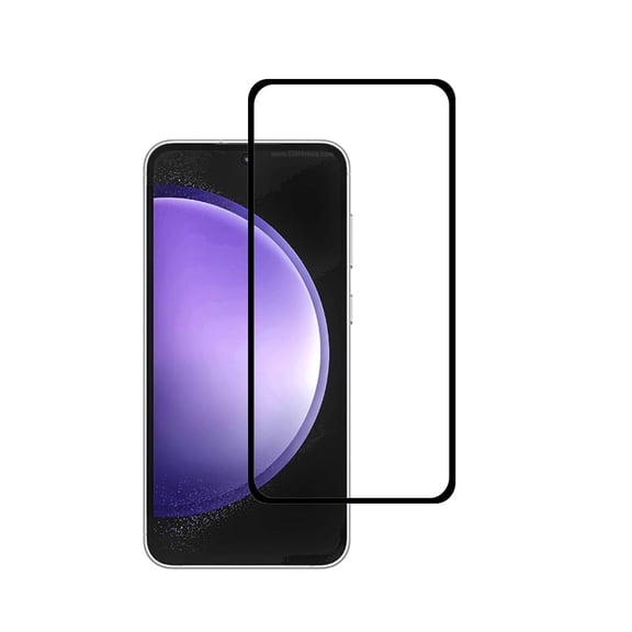 2Pack Screen Protector Compatible with Samsung Galaxy S23 Fe 2023 S711 S711U 6.4" Black Tempered Glass Frontier Protective Protector LEEKUANGSU