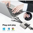 thumbnail image 2 of NK-1056S iP USB-A Type-C 3-in-1 Ethernet Adapter with 3.5mm Audio Jack for Windows Mac OS Phone Pad, 2 of 5