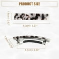 thumbnail image 6 of Unique Bargains 2 Pcs Hair Barrettes Tortoise Shell Hair Clips Acetate French Hair Barrettes for Thick Hair Gray Brown, 6 of 6