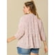 thumbnail image 5 of Blusa floral con Péplum Agnes Orinda TalGrande PaMujeres RoXL, 5 of 6