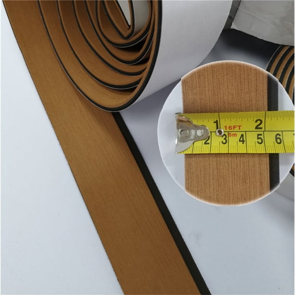 Phyun EVA Teak Decking Border For Boat Marine Flooring Carpet Self Adhesive Tape