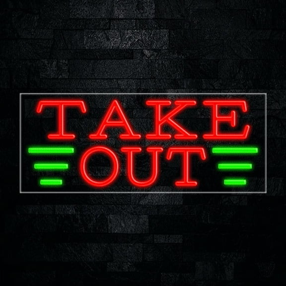 Take Out-LED Neon Sign 30"L x 12"H #30915