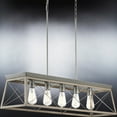 thumbnail image 4 of Luxury Industrial Chandelier, 9H x 38W, with Modern Farmhouse Style, Galvanized Steel, UHP3913 by Urban Ambiance, 4 of 5