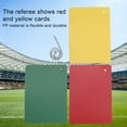 thumbnail image 2 of Hyasfey 3 Pcs Soccer Referee Penalty Cards Set Green Red Yellow Cards Football Warning Ejection Delay Cards for Sport Competition Referee Accessories, 2 of 6