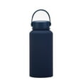 thumbnail image 1 of Naiovety Frasco de vacío Botella de agua Botellas termo Tamaño compacto Equipo de camping de acero inoxidable Suministros al aire libre Cocina y Comedor Azul 650ml, 1 of 6