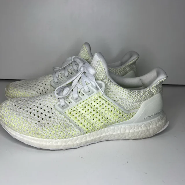 Adi - das Mens Ultraboost Clima AQ0481 White Yellow Running Shoes Sneakers Size 9
