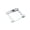 Silver, variant on Digital Glass Bathroom Scale: Highly Accurate Body Weight Scale with Large Backlit LCD Display, 400 lb Capacity, Clear Glass Platform & Stainless Steel Accents, Battery Included