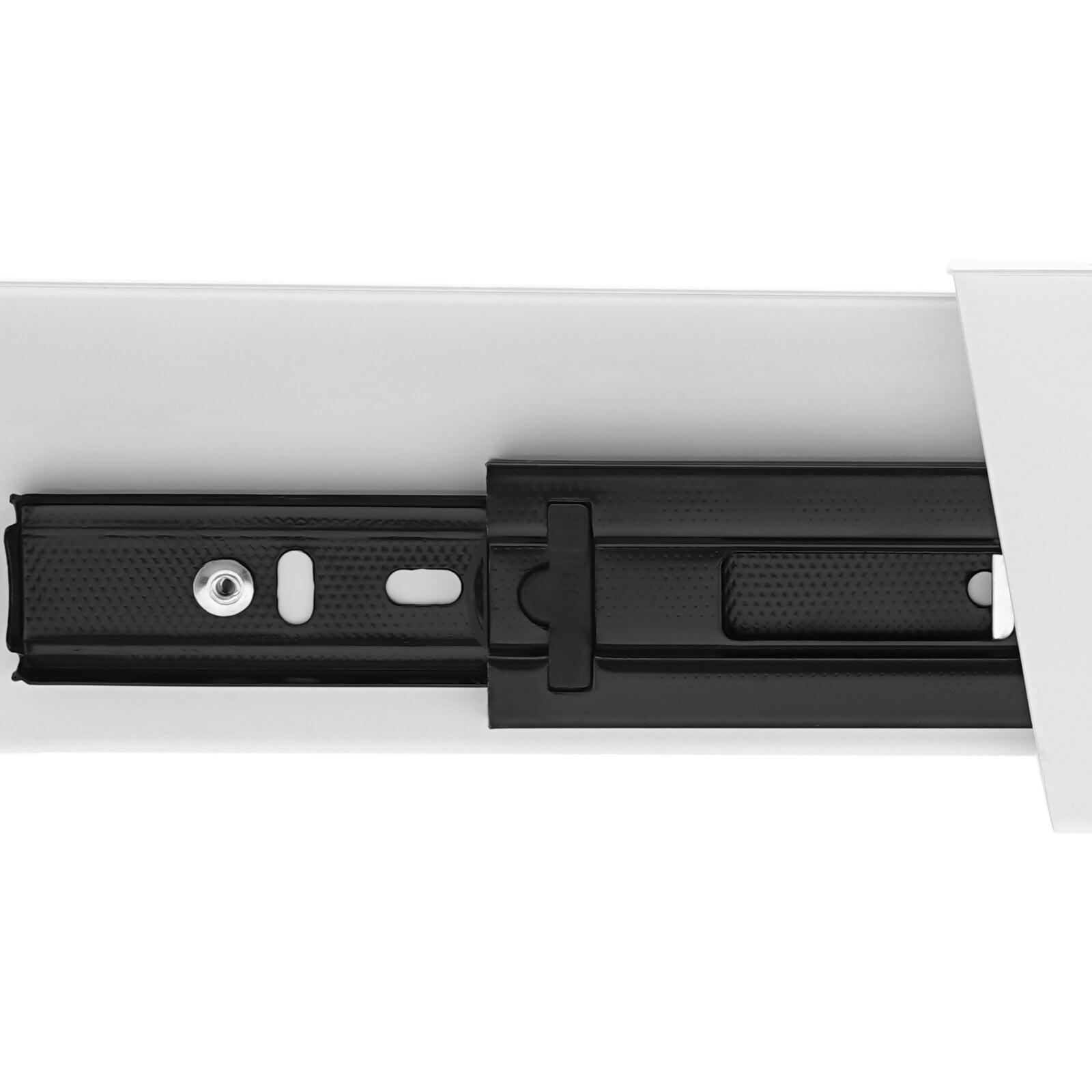 White Rectangular Stand Up Desk Store Add-On Office Sliding Under-Desk Drawer Storage Organizer 4.4 lbs Capacity 21.6*14*2.875in for Office,Home