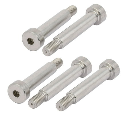 

Uxcell Hex Socket Shoulder Bolt 10mm Shoulder Dia 45mm Shoulder Length M8 Thread 5pcs