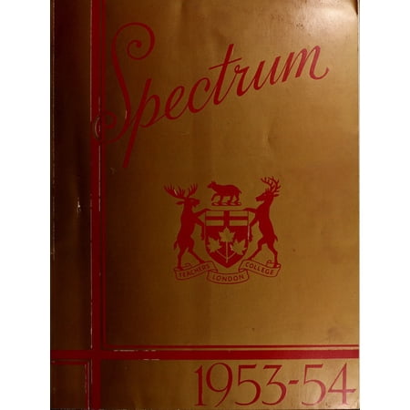 (Custom Reprint) Yearbook: 1954 London Normal School - Spectrum Yearbook (London, Ontario Canada)