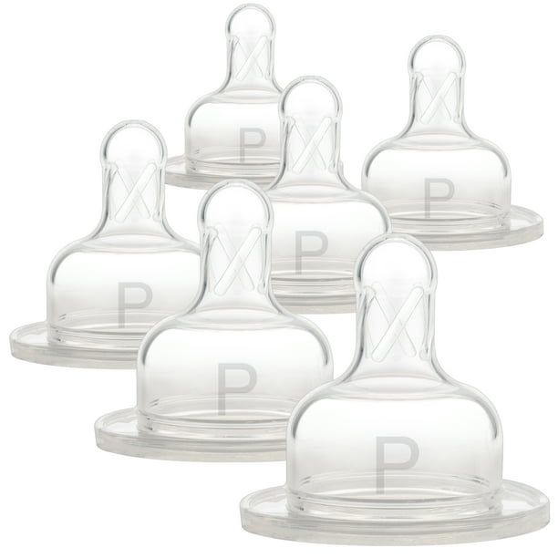 Dr. Brown's Original WideNeck Bottle Nipple, Preemie Flow (0m+, Slowest Flow), 6 Count