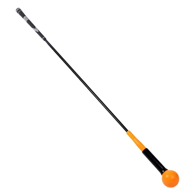 Golf Swing Trainer Portable Swing Training Aid for Speed Flexibility Rhythm Warm Orange 100cm